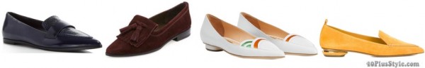 pointed toe loafer spring shoe trends | 40plusstyle.com