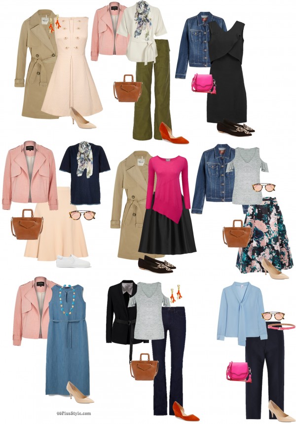 A capsule wardrobe for the pear body shape | 40plusstyle.com