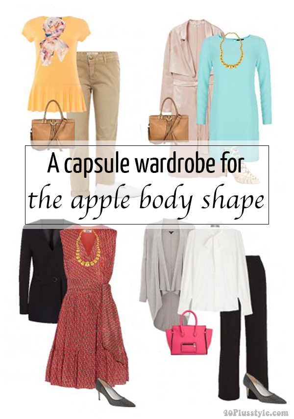 clothes suitable for apple shaped body