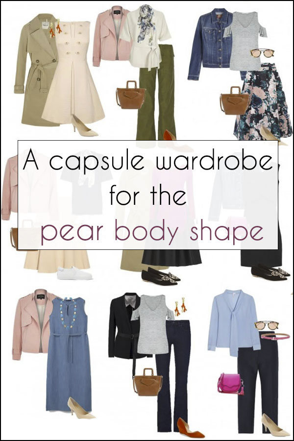 A capsule wardrobe for the pear body shape | 40plusstyle.com