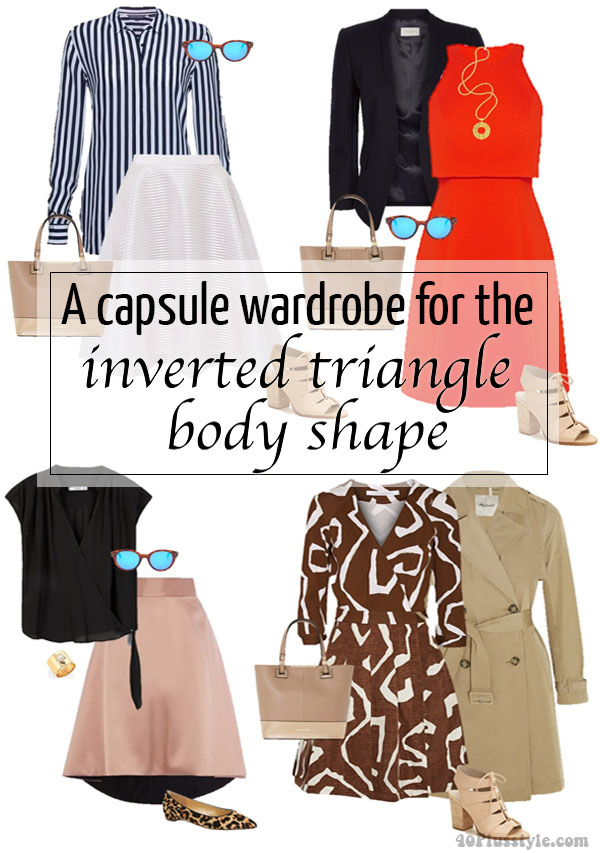 A capsule wardrobe for the inverted triangle body shape