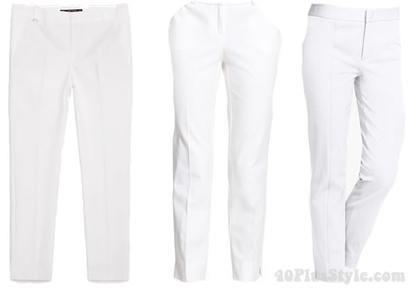 White pants | 40plusstyle.com