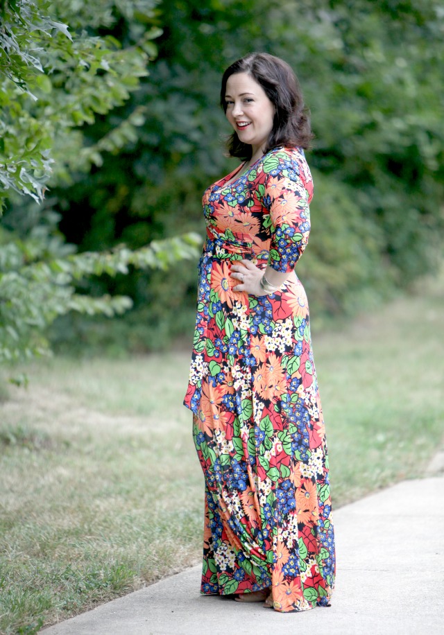 floral maxi dress | 40plusstyle.com