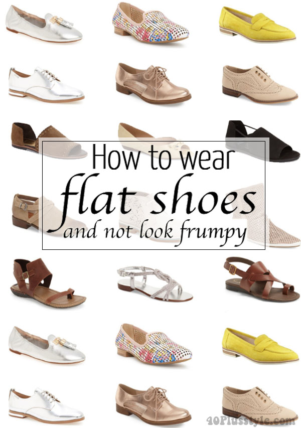 How to wear flat shoes and not look frumpy