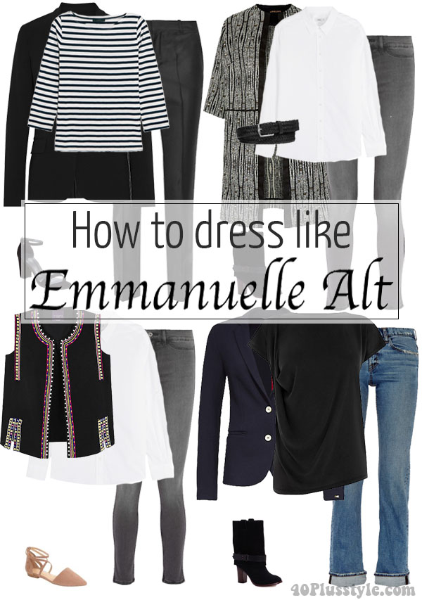 How to dress like Emmanuelle Alt | 40plusstyle.com