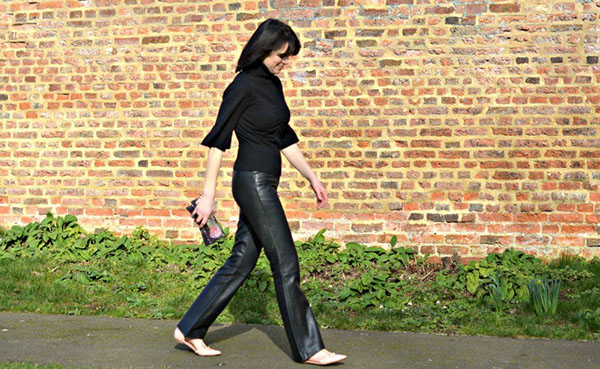 Styling leather pants | 40plusstyle.com