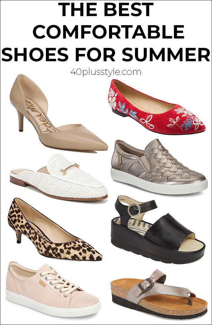 The best comfortable shoes for summer | 40plusstyle.com