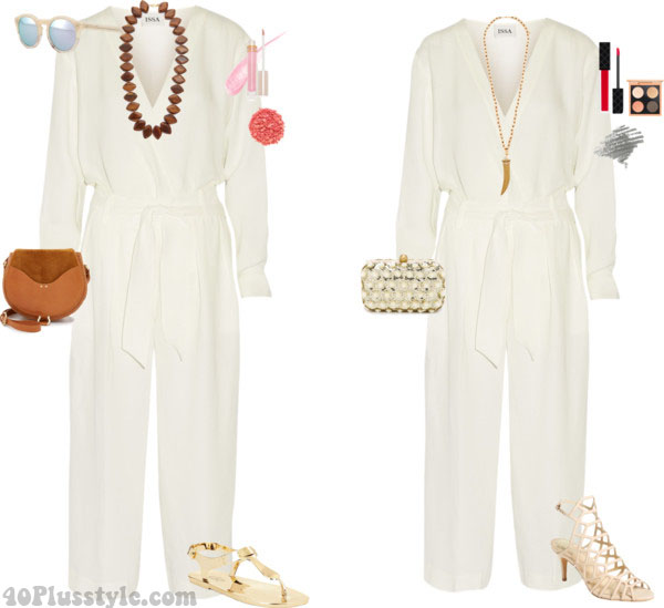 White romper: jumper look | 40plusstyle.com