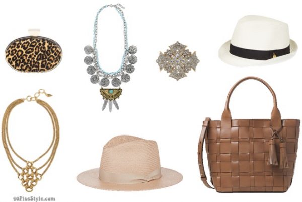 How to dress like Lauren Hutton: Lauren's signature accesories from panama hats to printed clutches| 40plusstyle.com