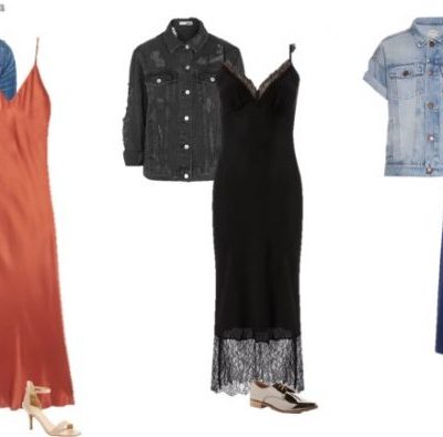 how to wear a slip dress