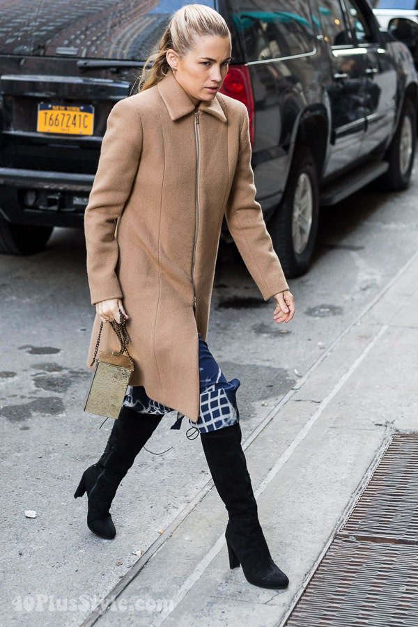 Streetstyle inspiration: classic minimalist coat | 40plusstyle.com