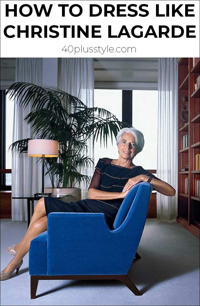 How to dress like Christine Lagarde | 40plusstyle.com