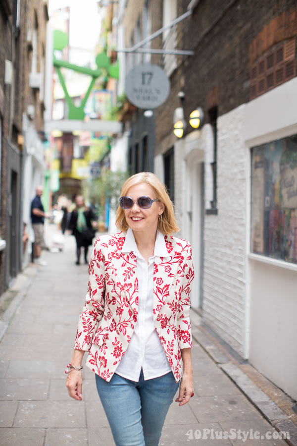 What I wore in Covent Garden, London | 40plusstyle.com