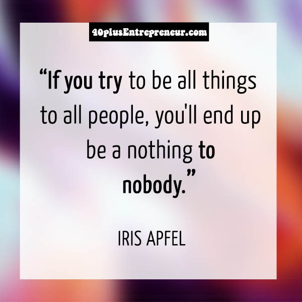 Inspirational quote by Iris Apfel | 40plusstyle.com