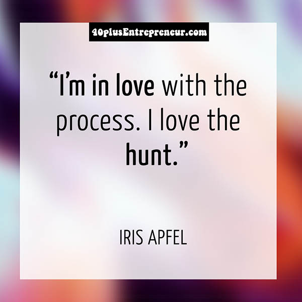 Iris Apfel style quote | 40plusstyle.com