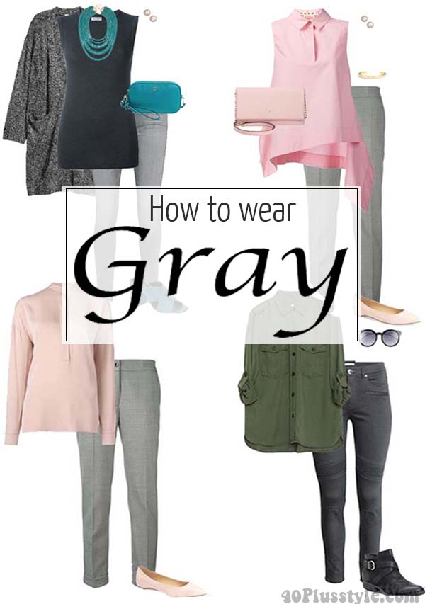 How to wear gray – choose color combinations and ensembles