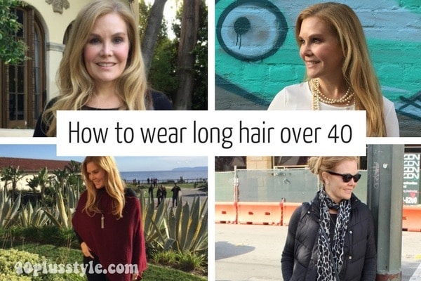 How to long wear long hair when you are over 40 | 40plusstyle.com