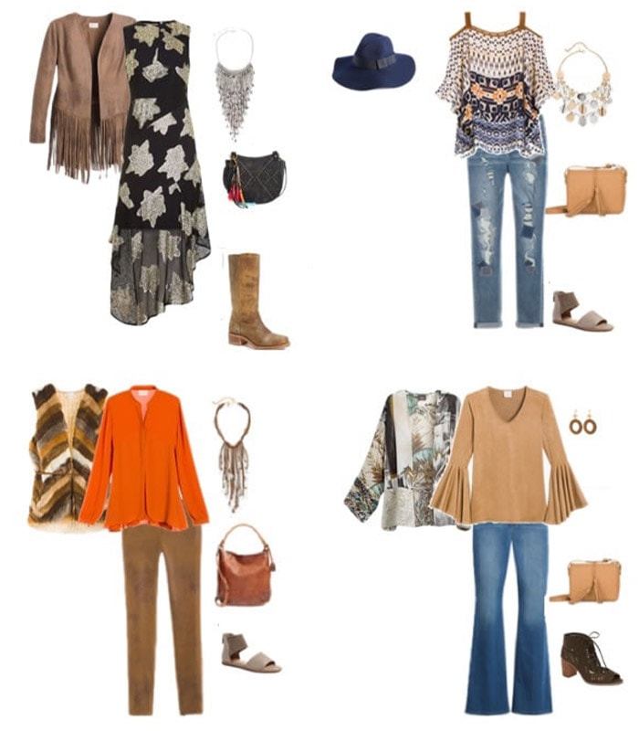 A capsule wardrobe for the bohemian style personality