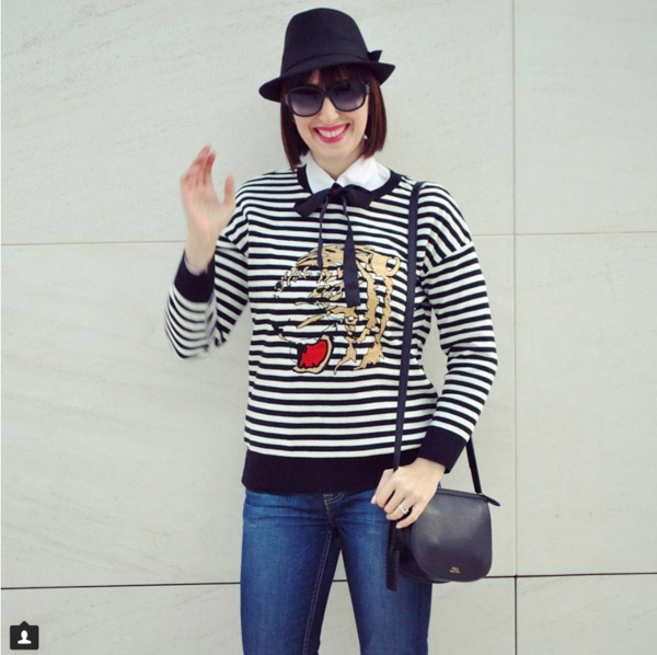 #40plusstyle inspiration: Striped sweater | 40plusstyle.com