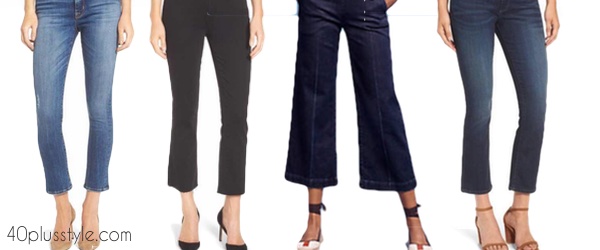How to wear crop flare jeans over 40