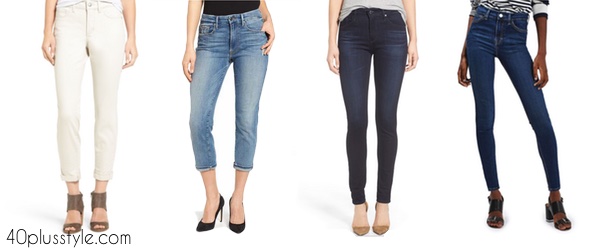 How to wear high waisted jeans over 40