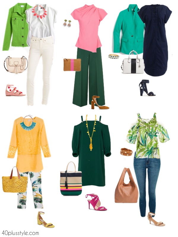 How To Wear Green Which Of These Color Palettes And Outfits Is Your Favorite 