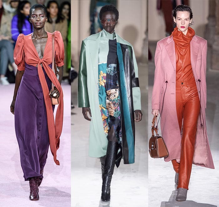 The Color Block Trend is back, Purple Colors Outfits