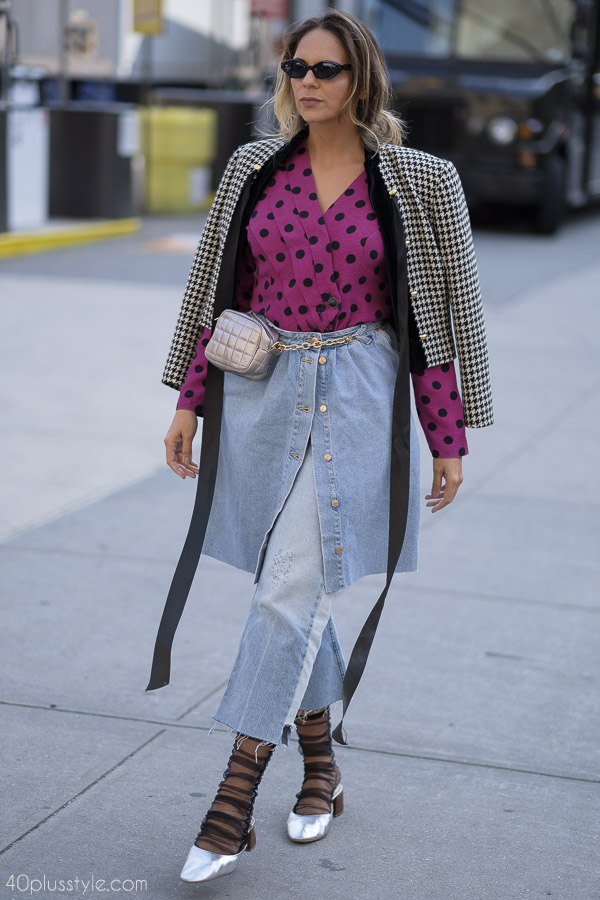 Layered with prints | 40plusstyle.com