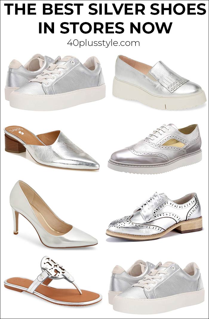 The best silver shoes for women over 40 | 40plusstyle.com