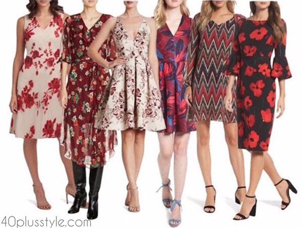 Patterns with red in prints | 40plusstyle.com