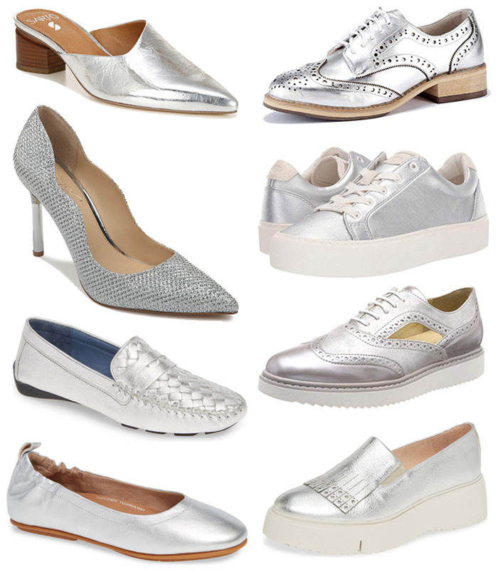 The best silver shoes for a hipper and more youthful look!