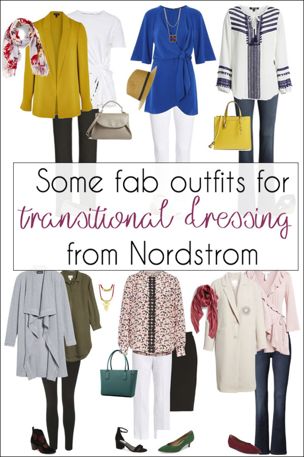 Some fab outfits for transitional dressing from Nordstrom | 40plusstyle.com