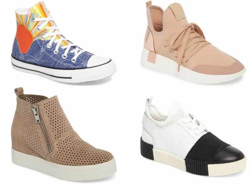 high-top fashion sneakers for spring 2018 | 40plusstyle.com