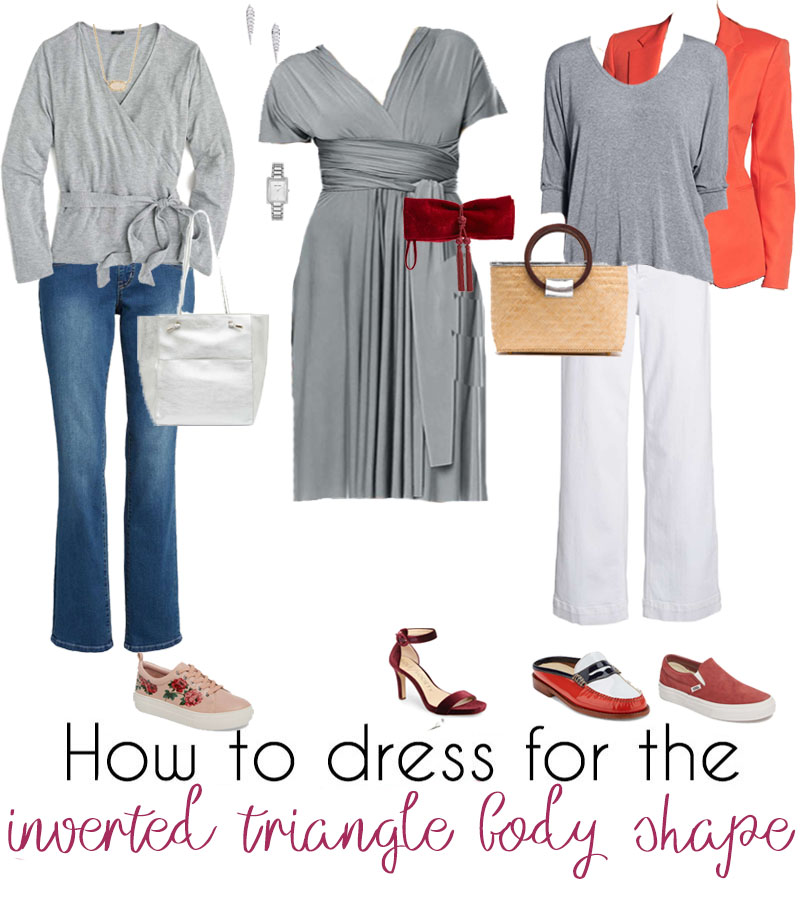 How to dress the inverted triangle body shape – learn how to dress for ...