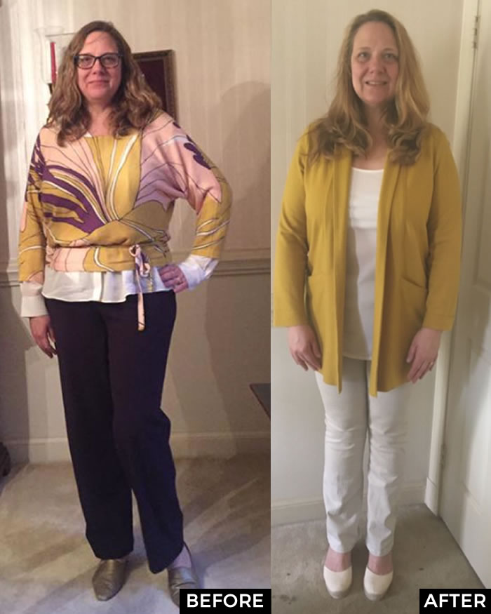 Before and After the 21 Steps to a More Stylish you course - Mary | fashion over 40 | 40plusstyle.com