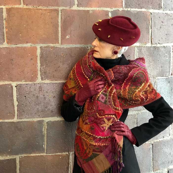 Red beret and how to wear it | 40plusstyle.com