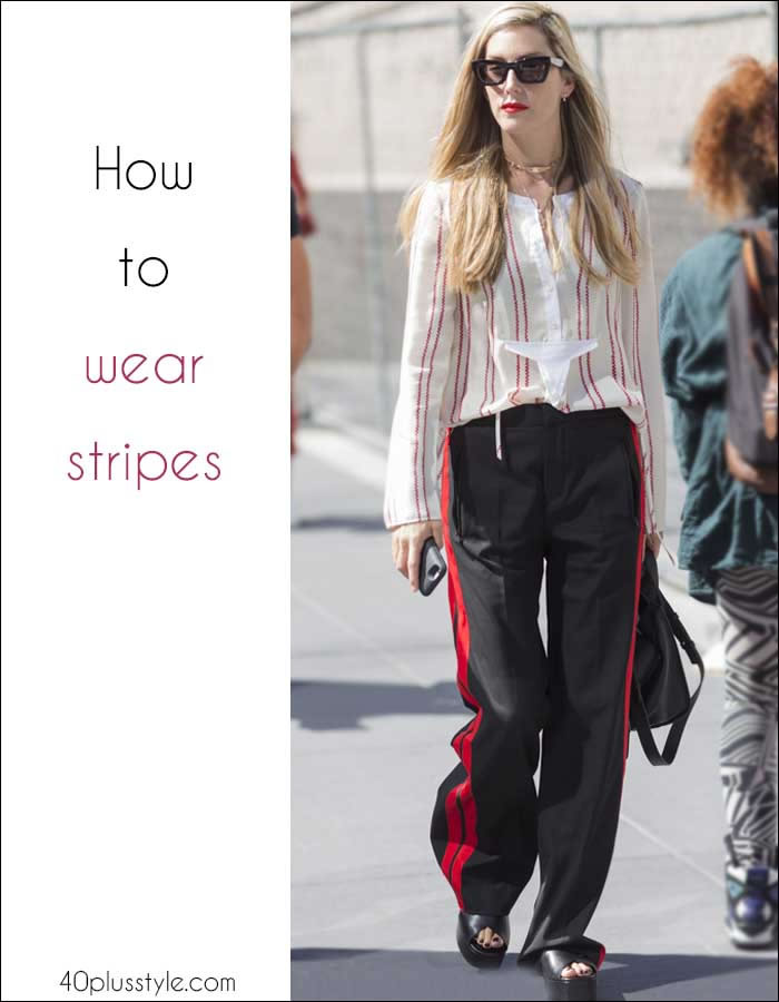 How to wear stripes like a pro! | 40plusstyle.com