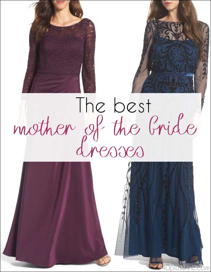 The best mother of the bride dresses - take your pick from shorter or longer dresses | 40plusstyle.com