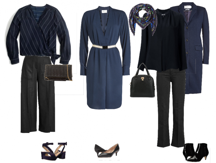 Wearing navy with black | 40plusstyle.com
