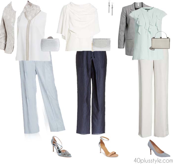 What to Wear as Mother of the Bride (or Groom): classic pants set | 40plusstyle.com