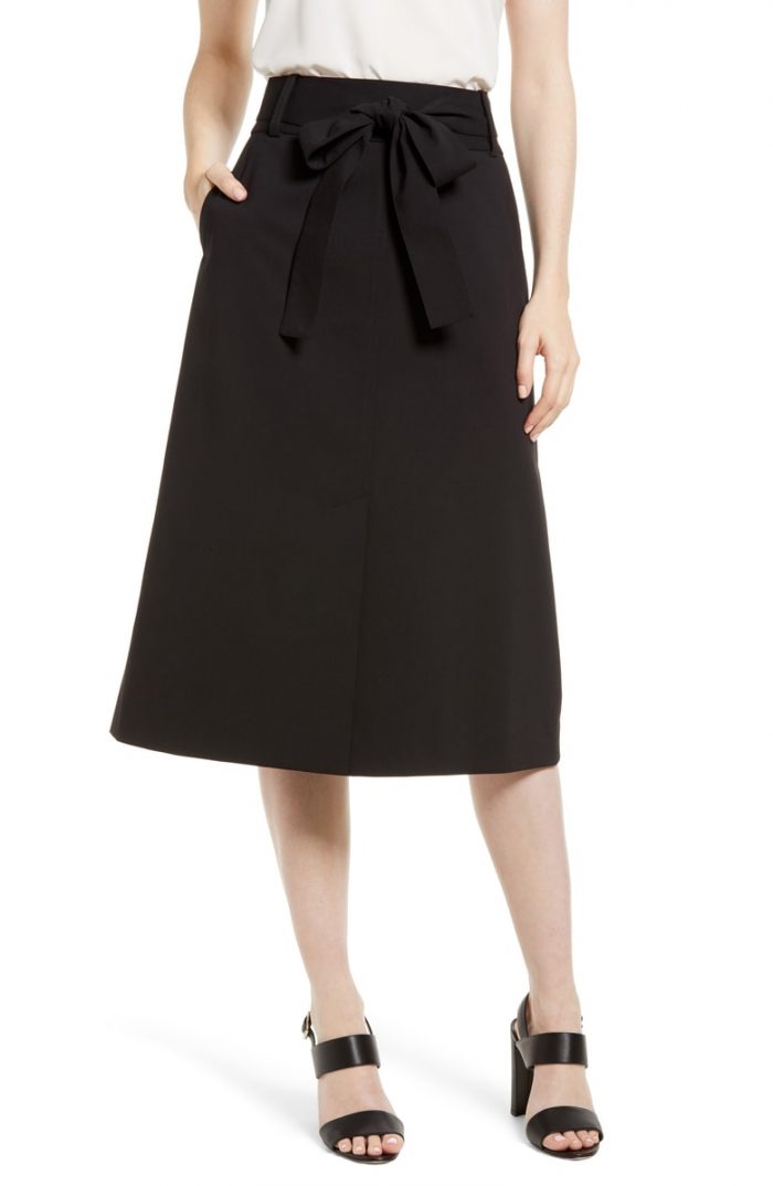 midi skirt for pear shaped body