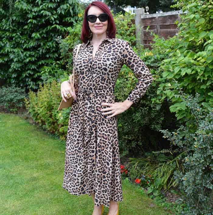 Animal print dress | 40plusstyle.com