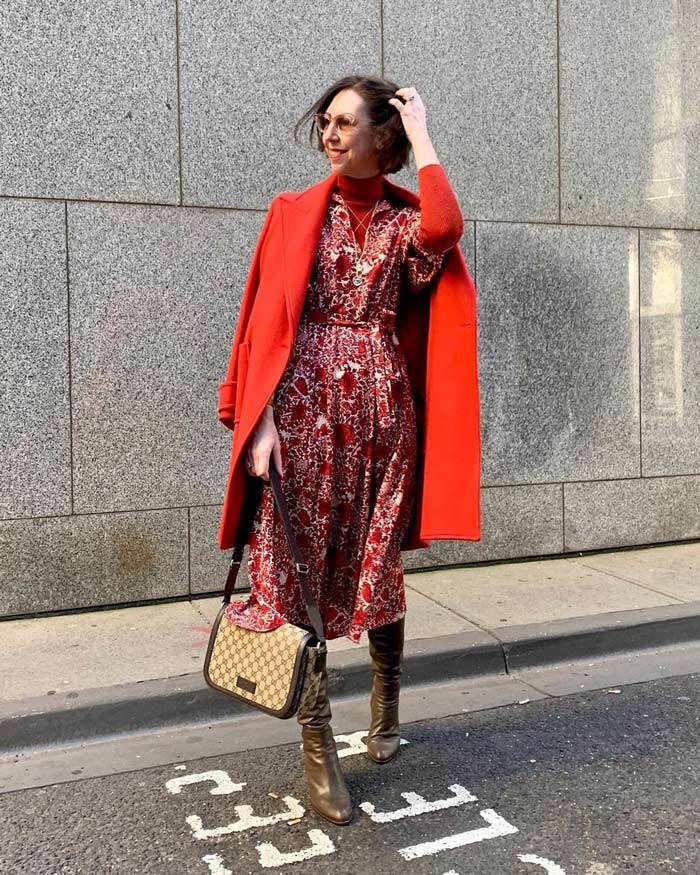 women red coat | 40plusstyle.com