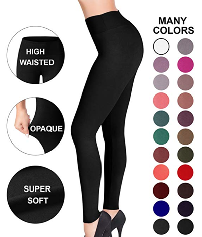 How to hide a belly - Satina High waisted leggings | 40plusstyle.com