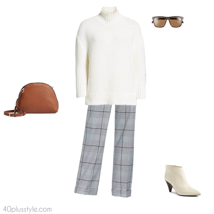 Plaid pants - How to dress like Victoria Beckham | 40plusstyle.com