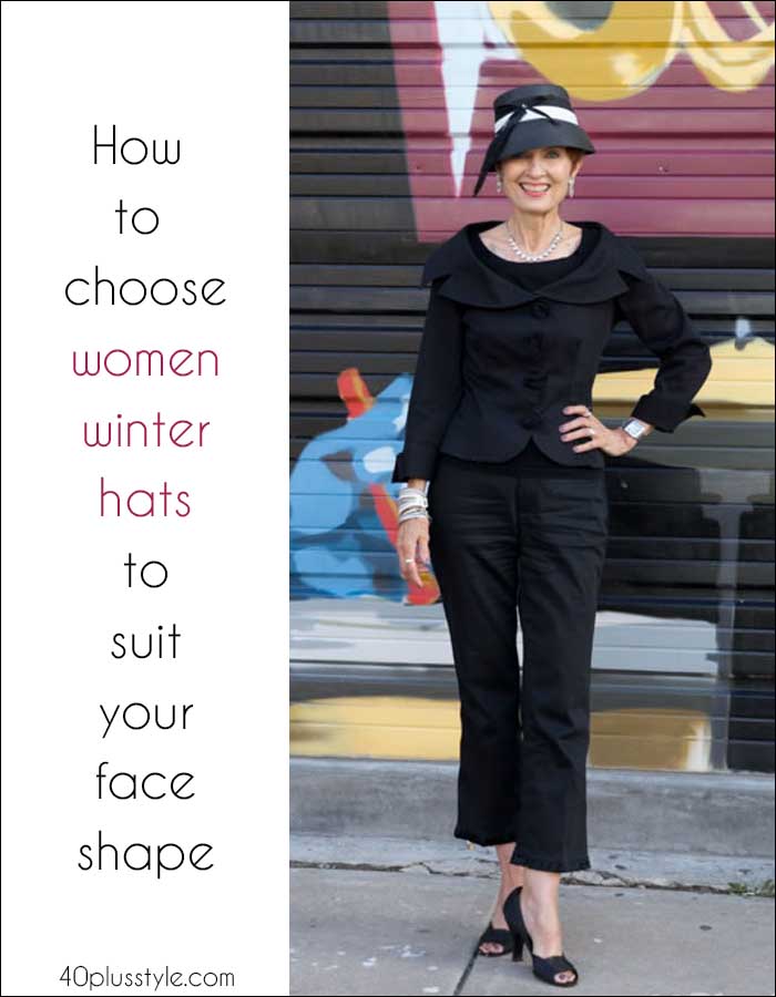 How to choose womens winter hats to suit your face shape | 40plusstyle.com