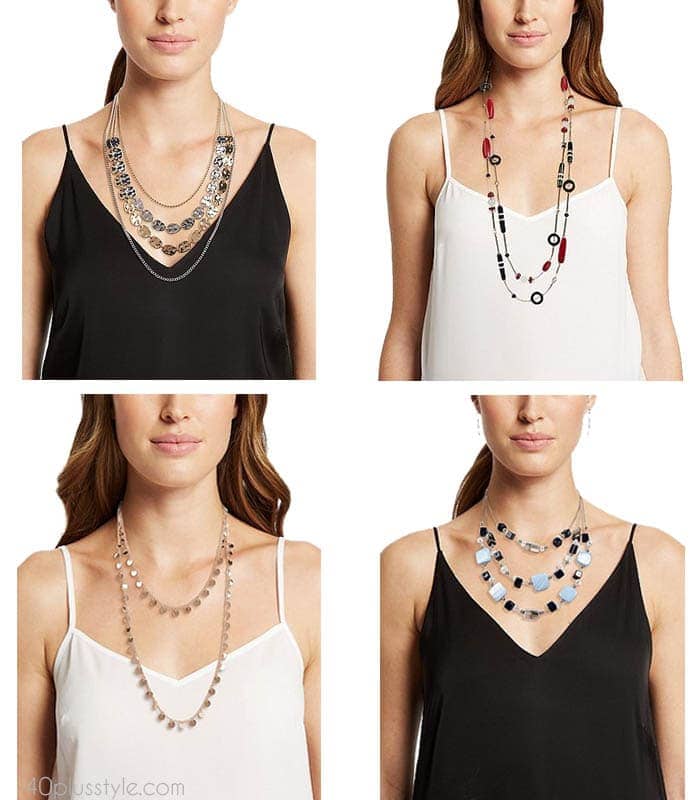 Layering hot sale necklaces trend