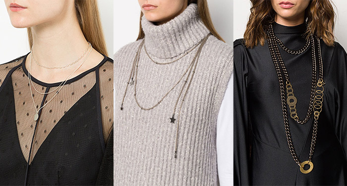 How to layer jewelry - necklaces and necklines | 40plusstyle.com