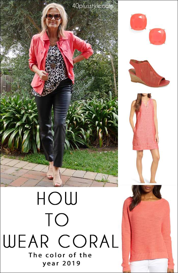 How to wear coral | fashion over 40 | style | fashion | 40plusstyle.com