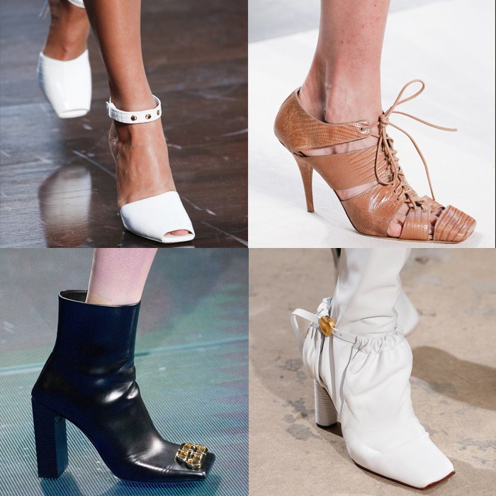 Spring / summer 2019 shoe trends: Square-toed shoes for women over 40 | 40plusstyle.com